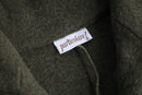 90s wool nylon highneck nep half knit jacket