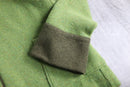 90s wool nylon highneck nep half knit jacket