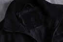 10s block check standneck blouson