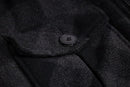 10s block check standneck blouson