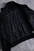 10s block check standneck blouson