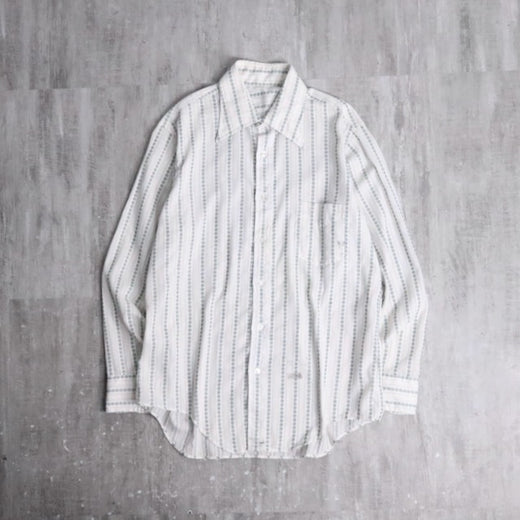 70s geometric stripe shirt