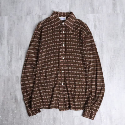 70s all over pattern shirt