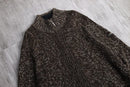 90-00s fabric change cotton highneck jacket