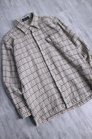 multi color wool check shirt