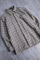 multi color wool check shirt