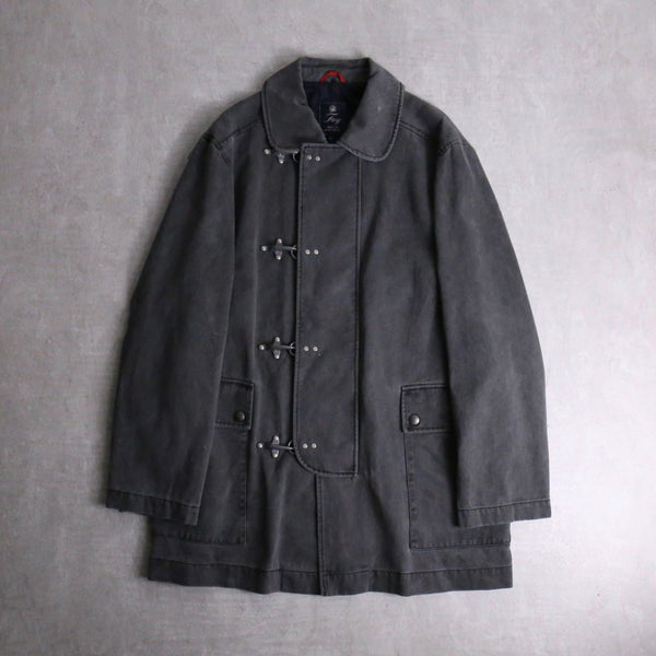 fade gray fireman denim jacket