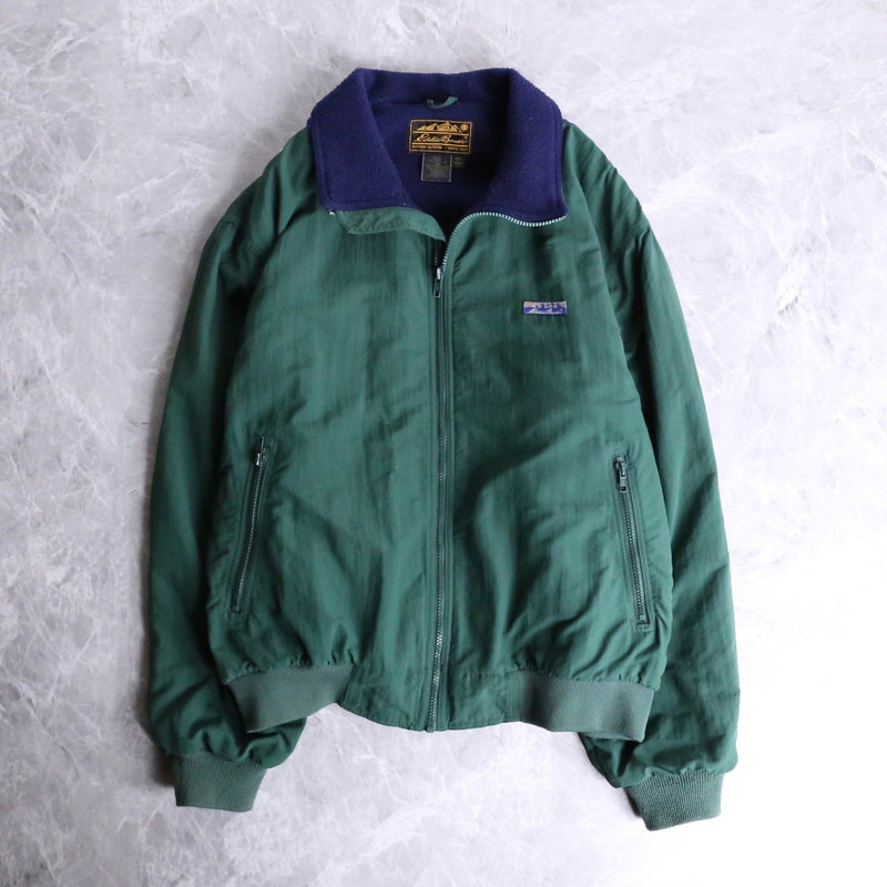 "Eddie Bauer" moss green zip-up jacket