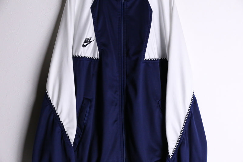 90‘s“NIKE”white×navy track jacket