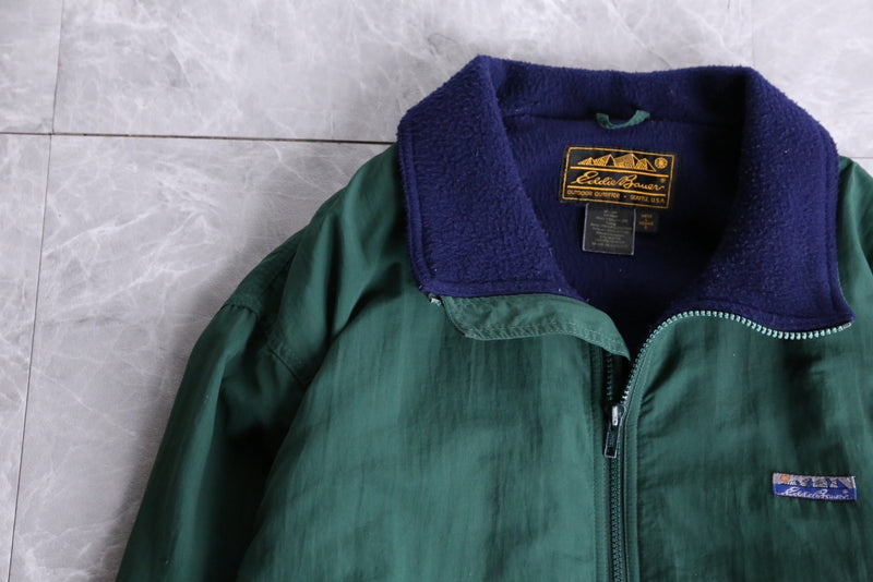 "Eddie Bauer" moss green zip-up jacket