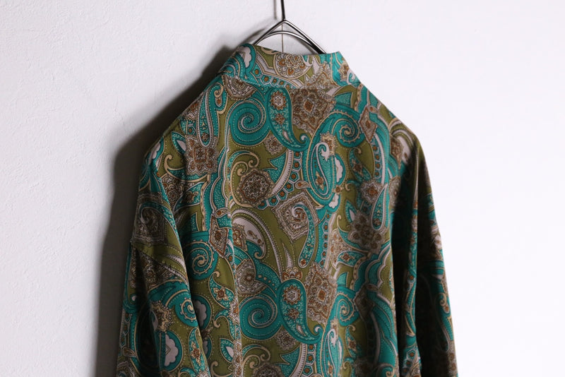 moss green paisley pattern shirts