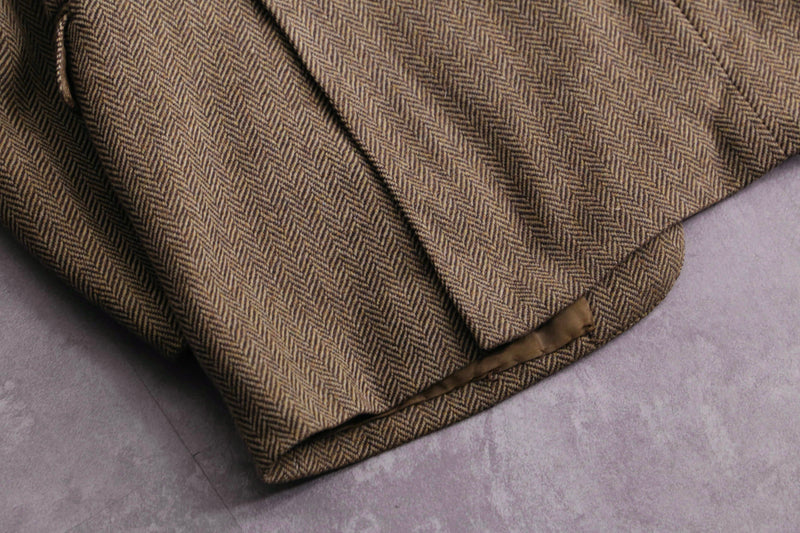 "TRUSSARDI" herringbone tweed tailored jacket