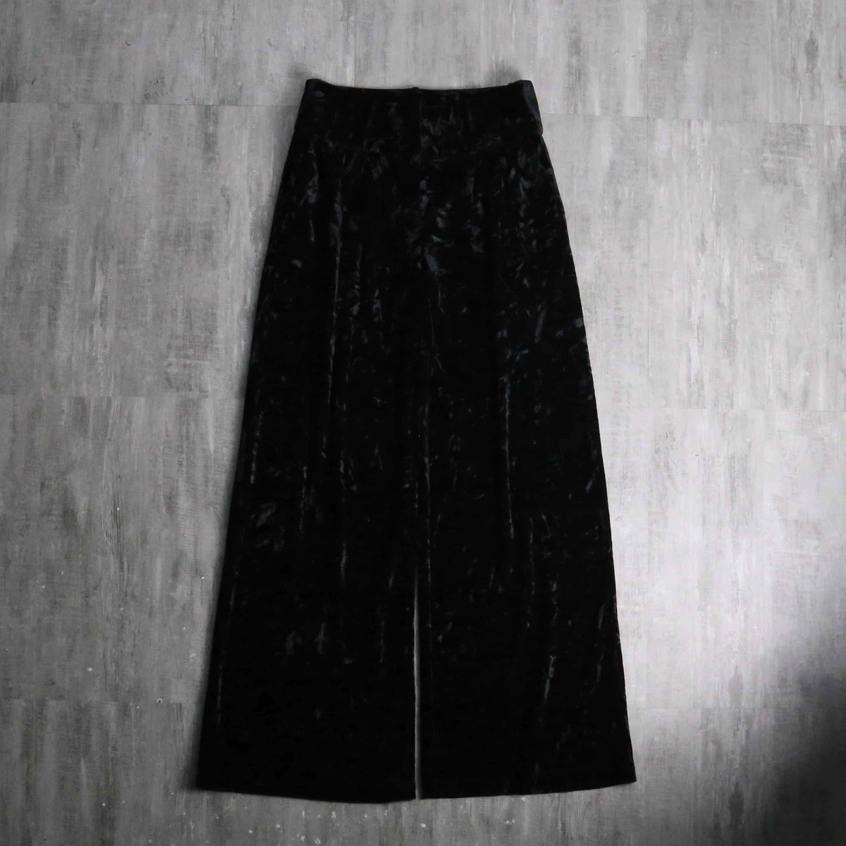 2000s low-rise crush velour flare pants