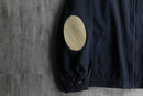 "Polo by Ralph Lauren" elbow patch navy Harrington jacket