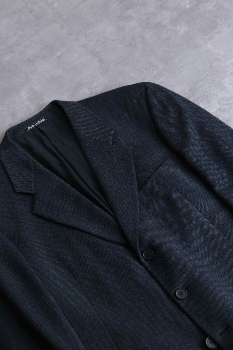 "GIORGIO ARMANI" indigo wool tailored jacket