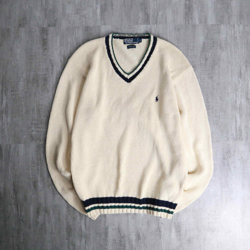 "Polo by Ralph Lauren" tilden taste V-neck cotton knit