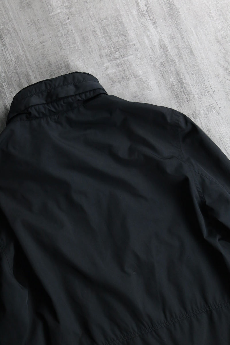 "Polo by Ralph Lauren" stand collar black nylon jacket