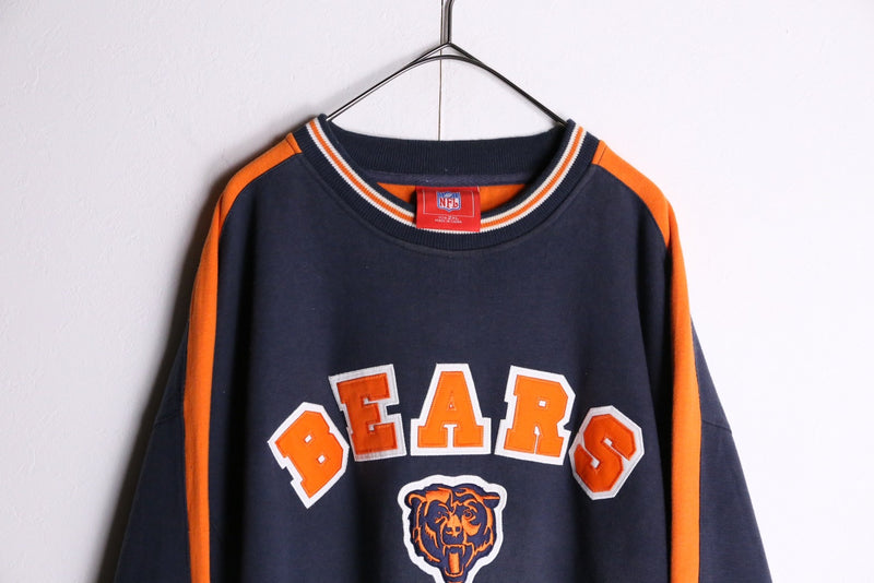 orange×navy chicago bears game sweatshirts