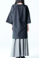 BISHOOL Bloom Jacquard OBI Top black