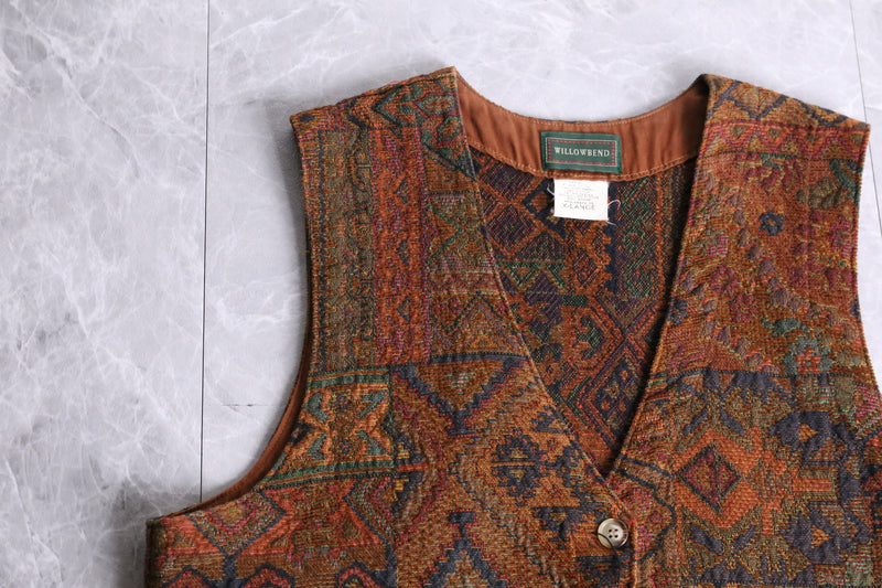 ethnic multicolor gobelin vest