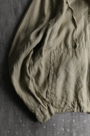 light khaki linen pullover hoodie