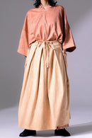 BISHOOL Modal Damask Jacquard HAKAMA Apron beige