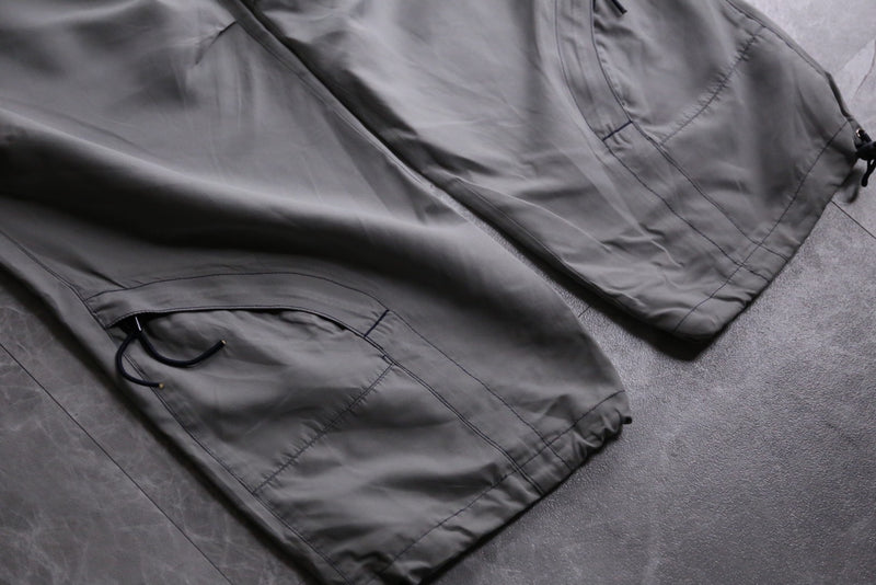 gray color ventilation pants