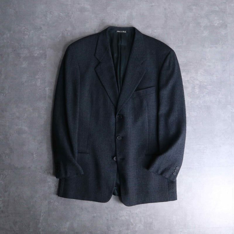 "GIORGIO ARMANI" indigo wool tailored jacket
