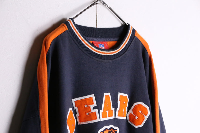 orange×navy chicago bears game sweatshirts