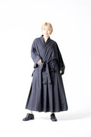 BISHOOL Tropical Wool KIMONO Dress Coat sumikuro