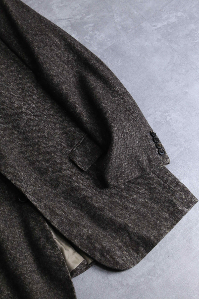"HUGO BOSS" herringbone textile tailored jacket
