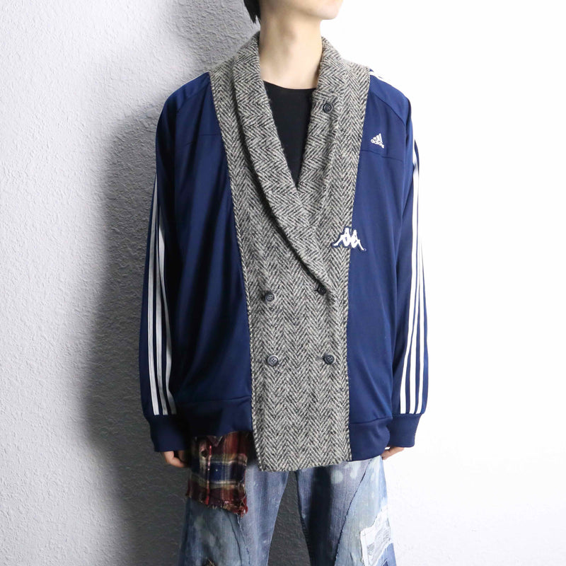 Re:make''track jacket docking tailored jacket