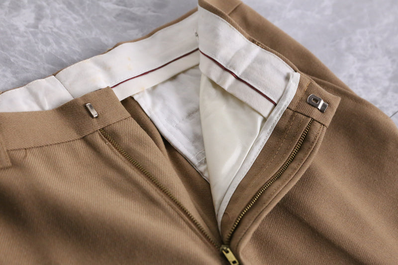 70’s beige semi flare pants