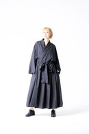 BISHOOL Tropical Wool KIMONO Dress Coat sumikuro