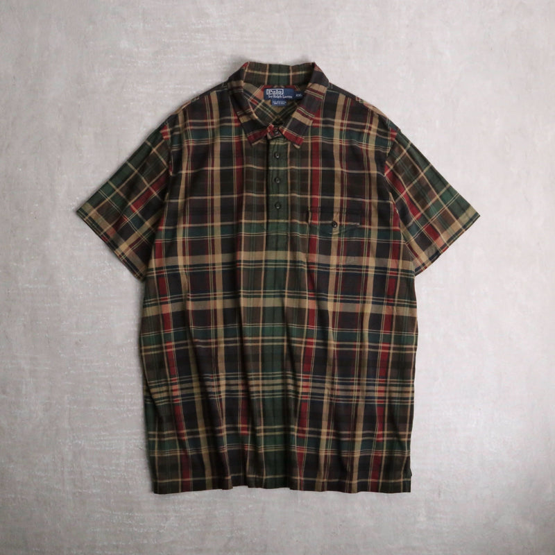 ”Polo by RL” tartan check cotton polo  shirt