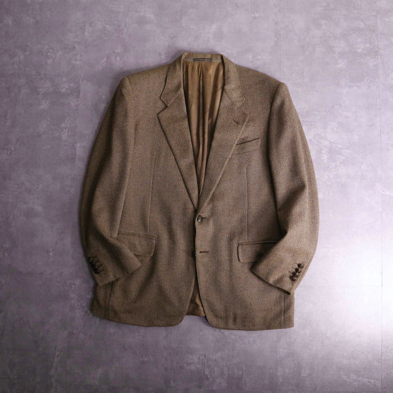 "TRUSSARDI" herringbone tweed tailored jacket