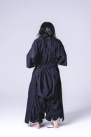 BISHOOL 14oz Fukuyama Denim Wrap KIMONO Cloth black