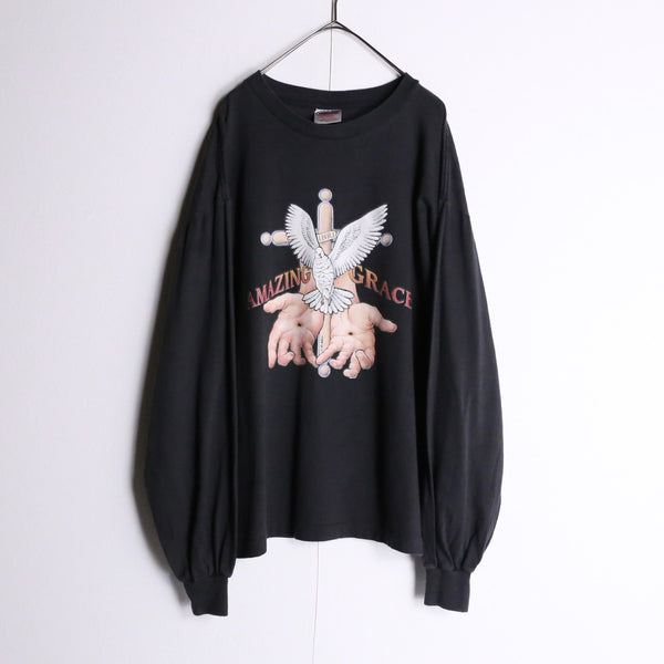 ”ONEITA“black amazing grace long t-shirt