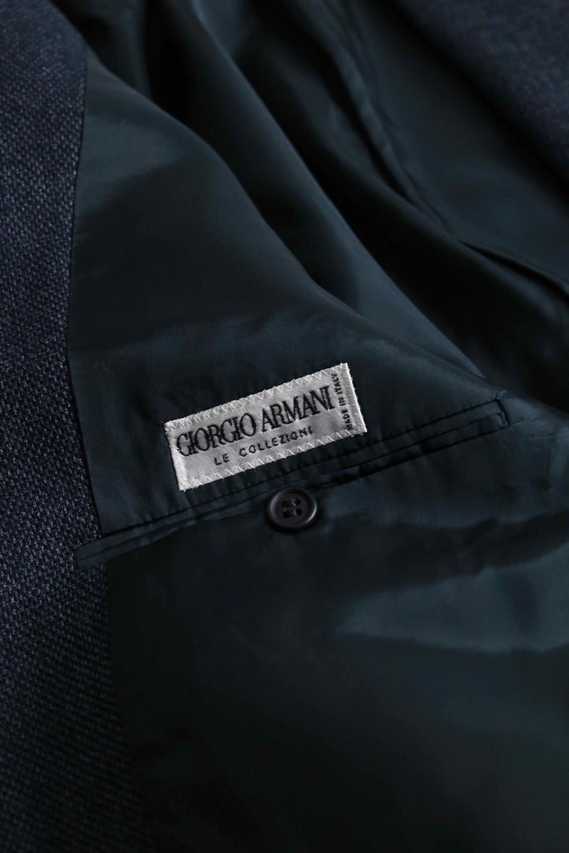 "GIORGIO ARMANI" indigo wool tailored jacket