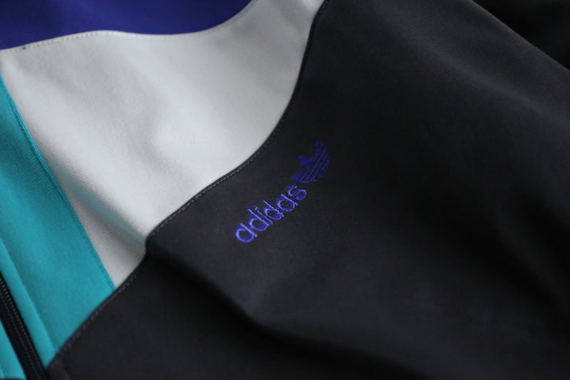 ''adidas'' blue x gray track jacket