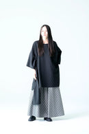 BISHOOL Bloom Jacquard OBI Top black