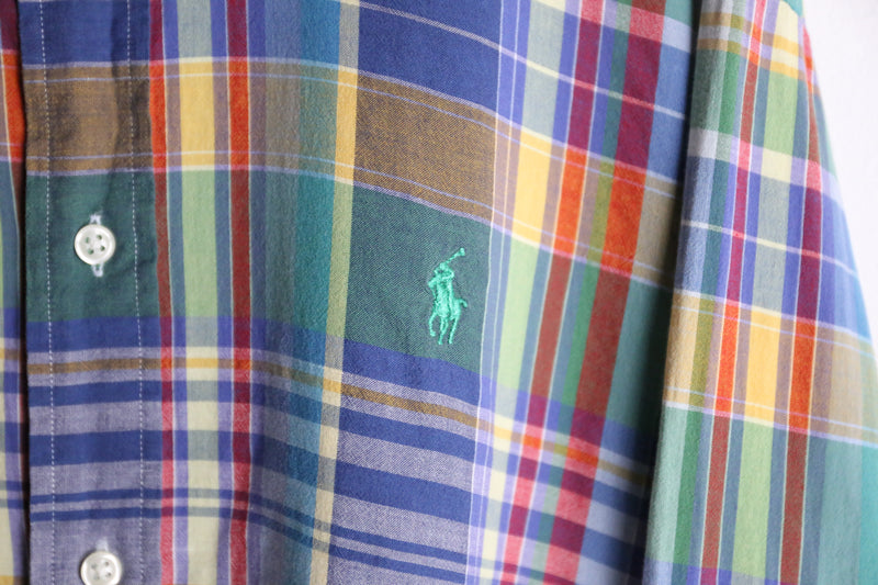 "Polo by Ralph Lauren" pastel color check button down shirts