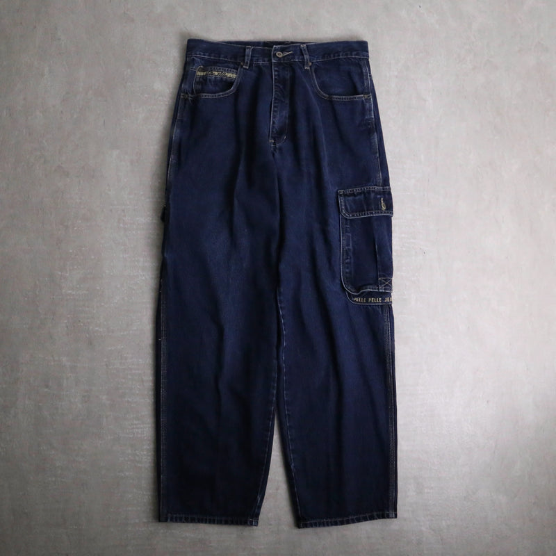 “PELLE PELLE” buggy denim painter pants