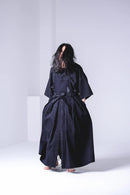 BISHOOL 14oz Fukuyama Denim Wrap KIMONO Cloth black