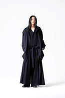 BISHOOL Wool Gabardine Zip Stand Shirt Jacket
