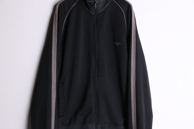 "Calvin Klein" black track jacket