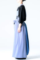 BISHOOL Double Satin Wrap KIMONO Cloth blue