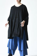 BISHOOL Sequins Embroidery Drape Big-T -花火 black-