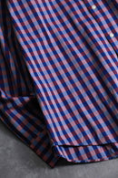 "HUGO BOSS" violet navy block check dress shirt