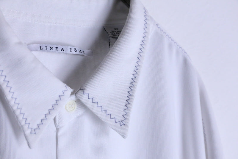 pure white design big rayon shirt